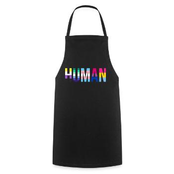 Gender Lesbians, Gays, Trans, Queer Rainbow - Cooking Apron - black - Front - AI Model Male 185 dark (185cm)