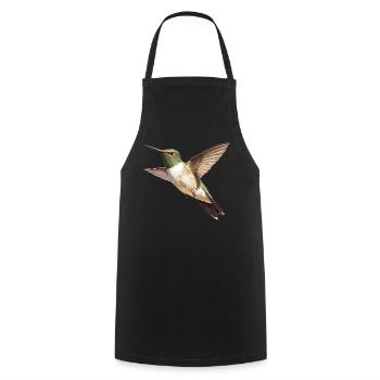 Hummingbird Kolibris Kolibri - Kochschürze - Schwarz - Vorne - AI Model Male 185 dark (185cm)