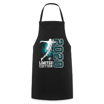 2020 Football Limited Edition Birthday - Cooking Apron - black - Front - AI Model Male 185 dark (185cm)
