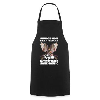 Smudging Smudge Spiritual Healing Incense - Cooking Apron - black - Front - AI Model Male 185 dark (185cm)