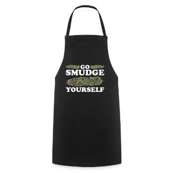 Smudging Smudge Spiritual Healing Incense - Cooking Apron - black - Front - AI Model Male 185 dark (185cm)