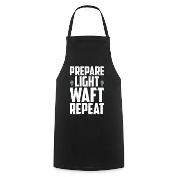 Smudging Smudge Spiritual Healing Incense - Cooking Apron - black - Front - AI Model Male 185 dark (185cm)