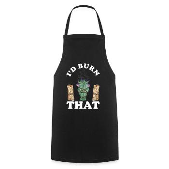Smudging Smudge Spiritual Healing Incense - Cooking Apron - black - Front - AI Model Male 185 dark (185cm)