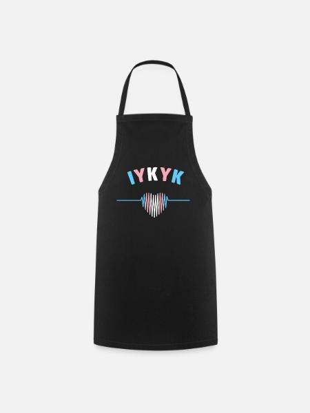Mois de la fierté LGBT - IYKYK Transgender - Tablier de cuisine - noir
