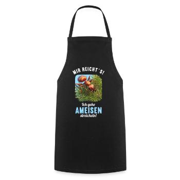 Ant ants ant - Cooking Apron - black - Front - AI Model Male 185 dark (185cm)