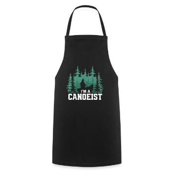 Canoeists Rowing Canoe - Cooking Apron - black - Front - AI Model Male 185 dark (185cm)