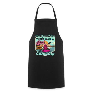 Girl That Canoe Loves Canoe - Cooking Apron - black - Front - AI Model Male 185 dark (185cm)