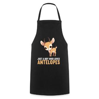 Antilope antilope antilope ouverte - Tablier de cuisine - noir - Devant - AI Model Male 185 dark (185cm)