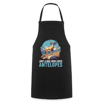 Antilope Antilope ouverte - Tablier de cuisine - noir - Devant - AI Model Male 185 dark (185cm)