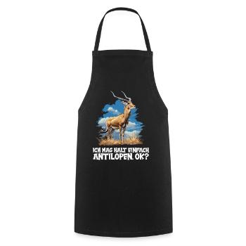 Antilope antilope antilope ouverte - Tablier de cuisine - noir - Devant - AI Model Male 185 dark (185cm)