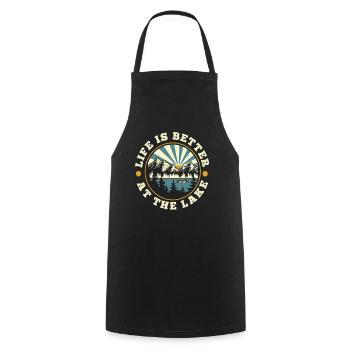 Canoë de sauvetage - Tablier de cuisine - noir - Devant - AI Model Male 185 dark (185cm)