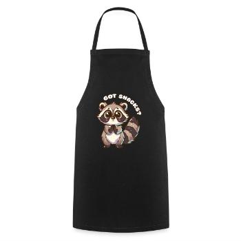 Vous avez des collations ? - raton laveur mignon - Tablier de cuisine - noir - Devant - AI Model Male 185 dark (185cm)
