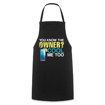 Bartender Mixologist You Know The - Cooking Apron - black - Front - AI Model Male 185 dark (185cm)