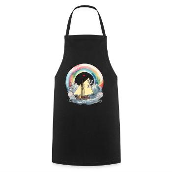 Peanut Maritime Sailing Ship Ship Ships Boat - Cooking Apron - black - Front - AI Model Male 185 dark (185cm)