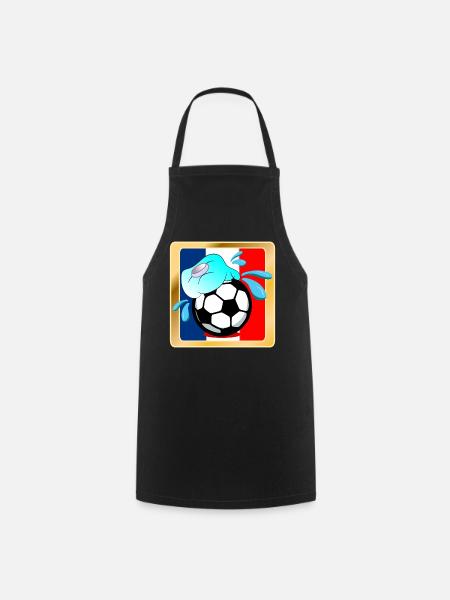 Frankreich Sommerfußball - Kochschürze - Schwarz