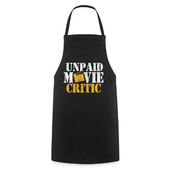 Unpaid Movie Critic Funny Cinematography Film - Cooking Apron - black - Front - AI Model Male 185 dark (185cm)