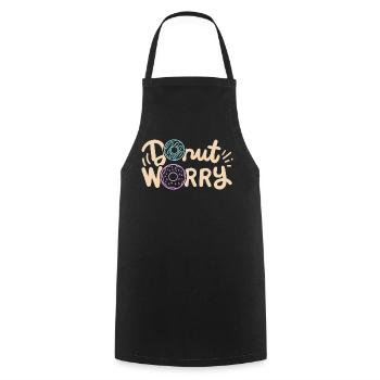 Donut inspirierender Donut - Kochschürze - Schwarz - Vorne - AI Model Male 185 dark (185cm)
