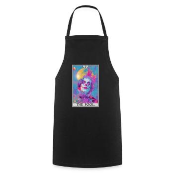 Tarot Cards Tarot Card The Fool The Fool - Cooking Apron - black - Front - AI Model Male 185 dark (185cm)