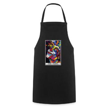 Tarot Cards Tarot Card The Fool The Fool - Cooking Apron - black - Front - AI Model Male 185 dark (185cm)