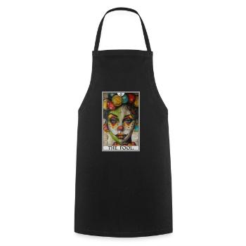 Tarot Cards Tarot Card The Fool The Fool - Cooking Apron - black - Front - AI Model Male 185 dark (185cm)