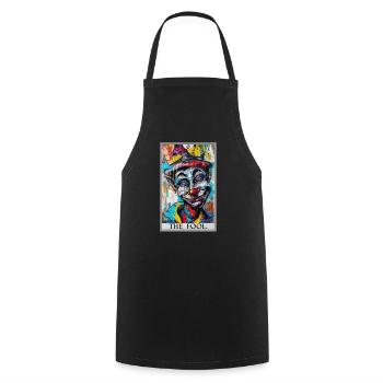 Tarot Cards Tarot Card The Fool The Fool - Cooking Apron - black - Front - AI Model Male 185 dark (185cm)