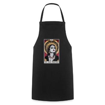 Carte de tarot La Grande Prêtresse La Grande Prêtresse - Tablier de cuisine - noir - Devant - AI Model Male 185 dark (185cm)