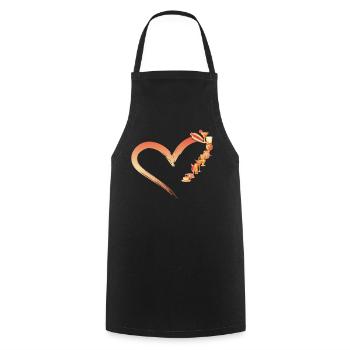 Bartender Mixologist Heart - Cooking Apron - black - Front - AI Model Male 185 dark (185cm)