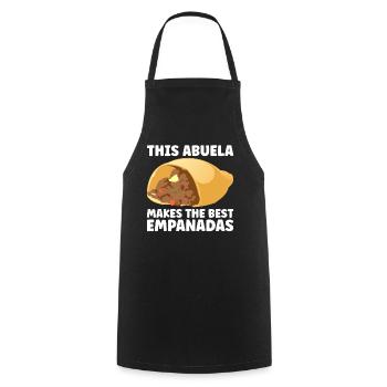 Empanada Dumpling Espagnol Mexicain - Tablier de cuisine - noir - Devant - AI Model Male 185 dark (185cm)