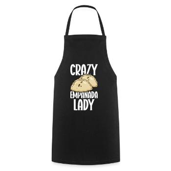 Empanada Dumpling Espagnole Mexicaine - Tablier de cuisine - noir - Devant - AI Model Male 185 dark (185cm)