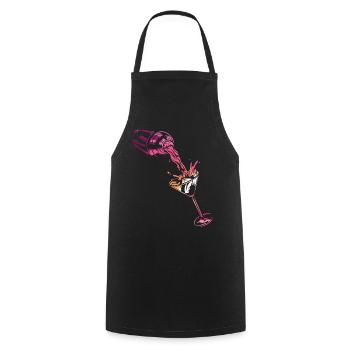 Bartender Mixologist Shaker Sunset - Kochschürze - Schwarz - Vorne - AI Model Male 185 dark (185cm)