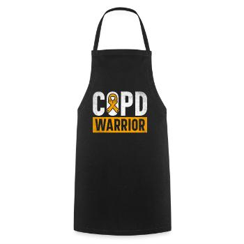 COPD Awareness Lung Disease COPD Krieger - Cooking Apron - black - Front - AI Model Male 185 dark (185cm)