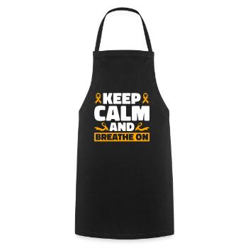 COPD Awareness Lung Disease COPD Krieger - Cooking Apron - black - Front - AI Model Male 185 dark (185cm)