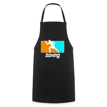 Boxen Martial Arts Boxing Box Club Boxer - Cooking Apron - black - Front - AI Model Male 185 dark (185cm)