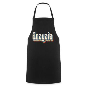 Vintage Retro Anagaia Tshirt T-Shirt Geschenkidee - Kochschürze - Schwarz - Vorne - AI Model Male 185 dark (185cm)