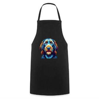 Spinone Italiano Dog Breed Colorful Cartoon Kawaii - Cooking Apron - black - Front - AI Model Male 185 dark (185cm)