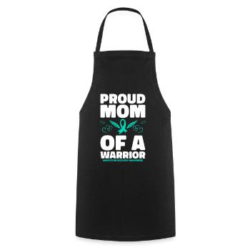 Awareness of Addiction Prevention Addiction - Cooking Apron - black - Front - AI Model Male 185 dark (185cm)