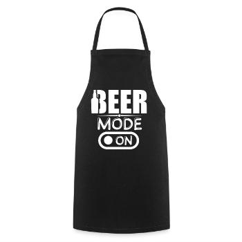 Mode bière sur Mode bière activé - Tablier de cuisine - noir - Devant - AI Model Male 185 dark (185cm)