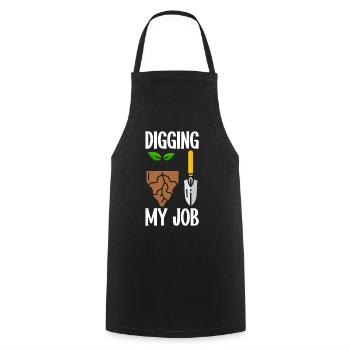 Soil Scientist Agricultural Scientist - Cooking Apron - black - Front - AI Model Male 185 dark (185cm)