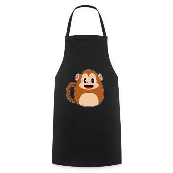 Monkey Easter Easter Egg - Cooking Apron - black - Front - AI Model Male 185 dark (185cm)
