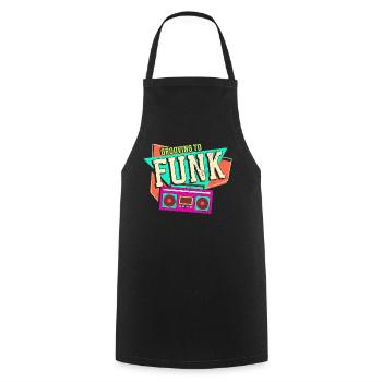 Musique funk - Tablier de cuisine - noir - Devant - AI Model Male 185 dark (185cm)