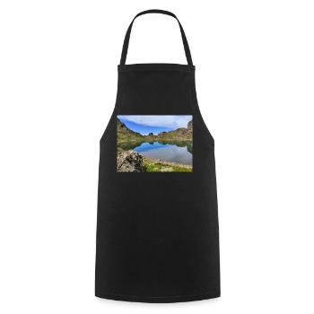 Lac Robert - Tablier de cuisine - noir - Devant - AI Model Male 185 dark (185cm)