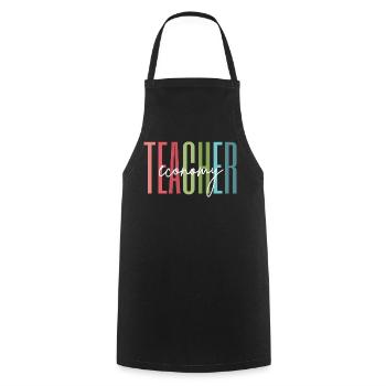 Wirtschaft Lehrerin Schule Lehren Geschenk - Kochschürze - Schwarz - Vorne - AI Model Male 185 dark (185cm)