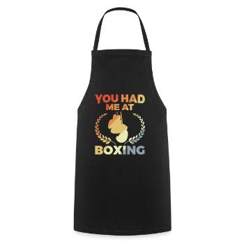 Vous m’avez eu à la boxe - Tablier de cuisine - noir - Devant - AI Model Male 185 dark (185cm)