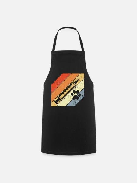 Retro Spritze - Kochschürze - Schwarz