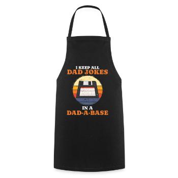 Retro Vintage Dad Joke Great, All Occasions - Cooking Apron - black - Front - AI Model Male 185 dark (185cm)