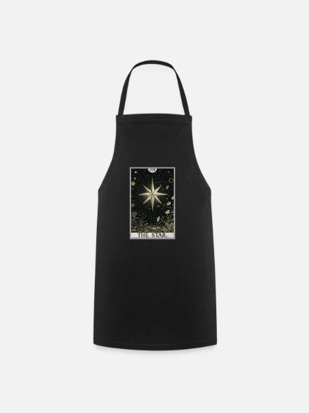 Tarotkarten Tarotkarte The Star Der Stern - Kochschürze - Schwarz
