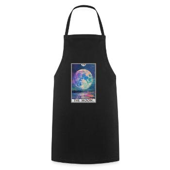 Tarot Cards Tarot Card The Moon The Moon - Cooking Apron - black - Front - AI Model Male 185 dark (185cm)