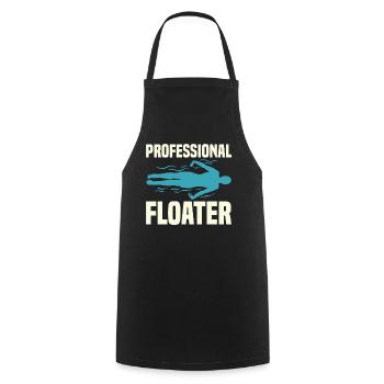 Swimming Water Sports Pool Swimming Swimmers - Cooking Apron - black - Front - AI Model Male 185 dark (185cm)