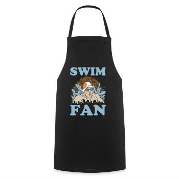 Schwimmen Wassersport Pool Schwimmsport Schwimmer - Kochschürze - Schwarz - Vorne - AI Model Male 185 dark (185cm)