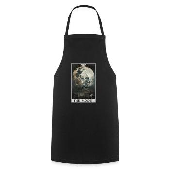 Tarot Cards Tarot Card The Moon The Moon - Cooking Apron - black - Front - AI Model Male 185 dark (185cm)